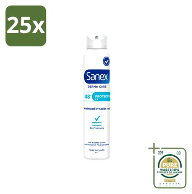 Zdjęcie produktu dla 25 sztuk dezodorantu w sprayu Sanex Dermo Protector, pojemność 200 ml - zestaw ekonomiczny