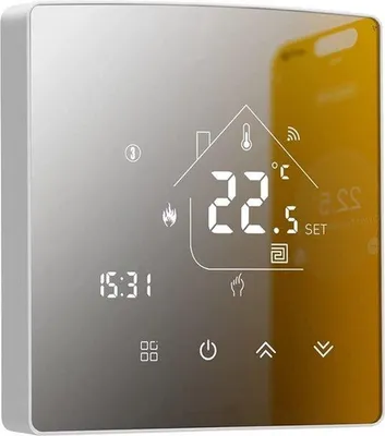 Zdjęcie produktu dla Termostat do centralnego ogrzewania – bezprzewodowy z Wi-Fi – z aplikacją – biały