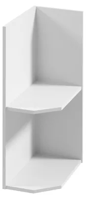Image de Meuble d'angle bas LUMEA - largeur 25 cm, blanc, version droite