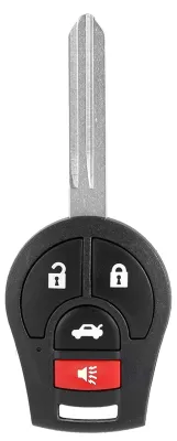 Zdjęcie produktu dla 4-przyciskowy pilot do samochodu z chipem 46, pasujący do modeli Nissan z lat 2013–2017