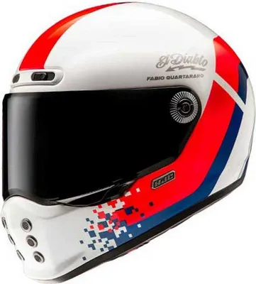 Produktbild von Hjc V10 Fq20 Retro Integralhelm Weiß XS Weiß XS