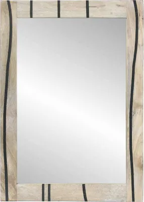 Obrázok produktu pre vidaXL Kúpeľňové zrkadlo, pravouhlé, biele, 50 x 2,5 x 70 cm