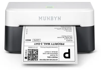 Immagine prodotto di MUNBYN, stampante per etichette Bluetooth 4x6, stampante termica 403B, colore nero