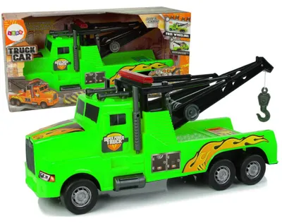 Produktbild von Lean Auto-Abschleppwagen Pannenhilfe 1:10 Grünes Seil