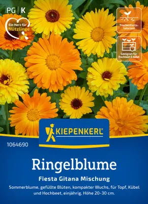 Produktbild von Kiepenkerl Ringelblumensamen Fiesta Gitana 80 Pflanzen