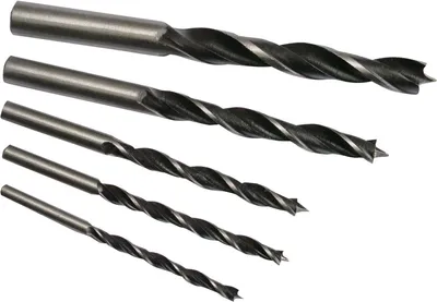 Produktbild von 5 tlg. Kohlenstoffstahl Holzbohrerset Ø 4-10 mm