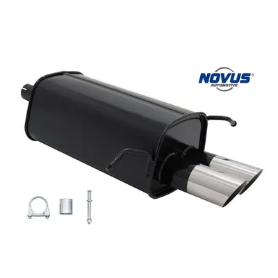 Image de Novus Sport Silencieux d'échappement 2x76mm MS-Design rond incliné Mercedes Classe C W 203 W203K Ed
