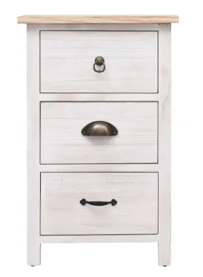 Zdjęcie produktu dla vidaXL Szafka boczna 35x25x57 cm z litego drewna paulownia