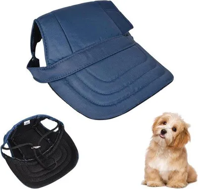 Immagine prodotto di Collare per cani traspirante, che mantiene la temperatura corporea, con fori per le orecchie e collare estivo regolabile, colore blu, taglia media.
