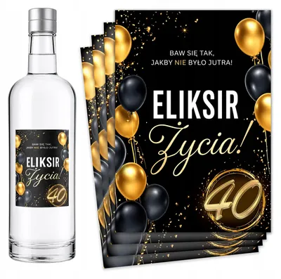 Obrázok produktu pre Narodeninové štítky na fľaše: 18, 20, 30, 40, 50, 60, 70 – 8 kusov