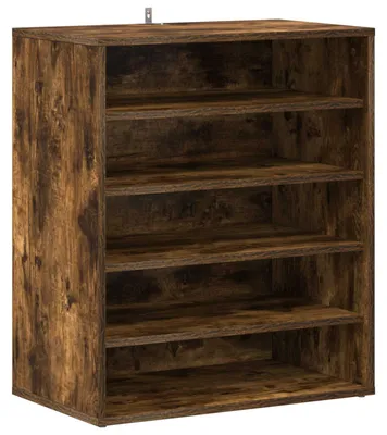 Image de vidaXL Armoire à chaussures chêne fumé 60x35x70 cm Bois composite