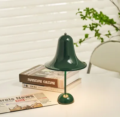 Produktbild von Kabellos Nachttischlampen, LED Tischlampe, Touch Dimmbare Glockenförmige Tischleuchte, 3 Lichtfarben Tischlampe, Schreibtischlampe,Dekotischlampe,Grün