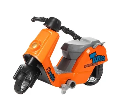 Produktbild von Retro Scooter aus Metall 8cm Modell Vespa Motorroller Spielzeug Roller 84 (Orange)