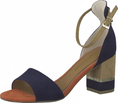 Produktbild von MARCO TOZZI Damen Sandaletten Riemchen Knöchelriemchen 2-28303-28, Größe:37 EU, Farbe:Blau
