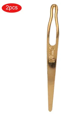 Produktbild von 2 Stücke Dreadlocks Haarverlängerung Häkelnadel Werkzeuge für Perücke Dreadlock Flechten Gold