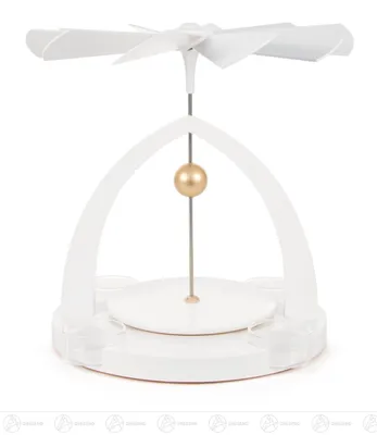 Produktbild von Pyramide ohne Bestückung, weiß, für Teelichte Breite x Höhe x Tiefe 23 cmx23 cmx23 cm NEU