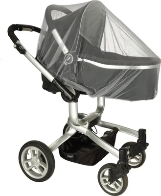 Obrázok produktu pre Elastická moskytiéra na kočík 140 cm sivá
