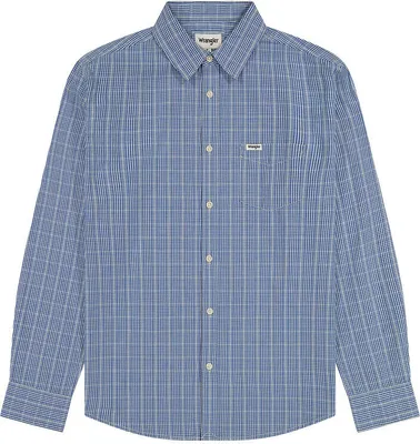 Produktbild von Wrangler 112357222 Langarmhemd Blau M Mann Blau M