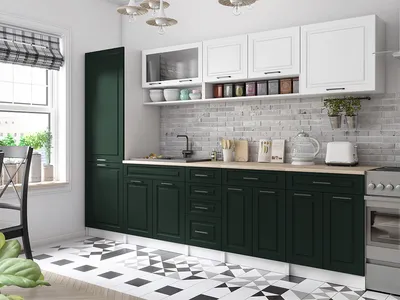 Obrázek produktu pro Kuchyňská linka BIRGID 300cm - Bílá + green