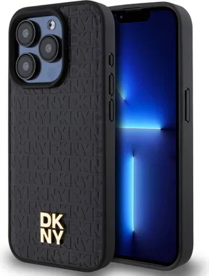 Image de DKNY, Étui de protection compatible Apple iPhone 12/12 Pro MagSafe, Noir