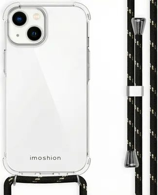 Produktbild von imoshion Backcover mit Band iPhone 14 - Schwarz & Gold