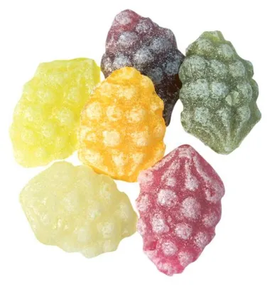 Productafbeelding van Edel Weintrauben bonbons, kleurrijke, fruitige fruitbonbons, gevuld met fruitvulling, 150g