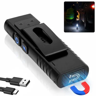 Produktbild von LED EDC Taschenlampe USB-C, ideal für Camping, Notfall, Werkstatt, Outdoor & Alltag
