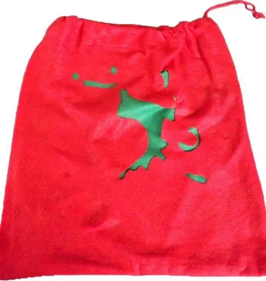 Zdjęcie produktu dla Czerwony worek na prezenty 38x40cm