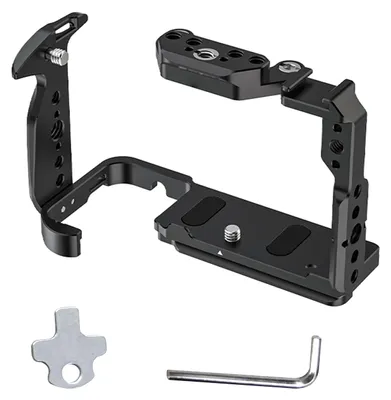 Produktbild von Aluminium-DSLR-Kamerakäfig, Metallkaninchen mit Kaltschuhanschluss, kompatibel mit FX2