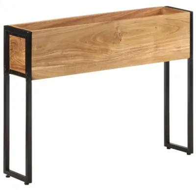 Imagen del producto de Macetas - Jardineras - Macetas para hierbas - Macetas para jardín - Contenedores para plantas - Madera de acacia resistente - 90x20x68 cm