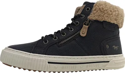 Produktbild von Mustang Damen Sneaker mit Plüscheinstieg 15M0112003, Größe:39 EU, Farbe:Schwarz