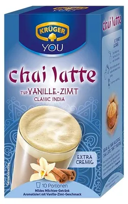 Image de Krüger Chai Latte Vanille Cannelle Classic India extra crémeux 250g