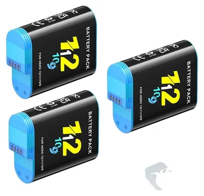 Produktbild von Kameraakku, LCD-Ladegerät, Schnellladefähigkeit, 3PCS Batterie
