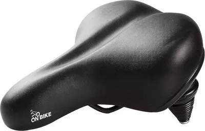 Produktbild von Famanu Fahrradsattel mit doppelter Federung - Schwarz