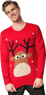Produktbild von Weihnachtspullover reizendes Rentier - M