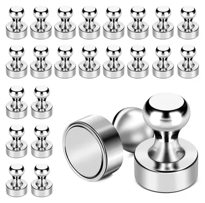 Produktbild von 24x-72x Neodym Magnete Pinnwandmagnet für Tafel Kegelmagnete super stark