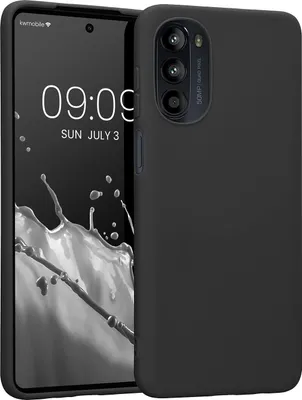 Produktbild von Für Motorola Moto G52 Silikon Schutz Schwarz Handy Tasche Etuis Hülle Cover Case