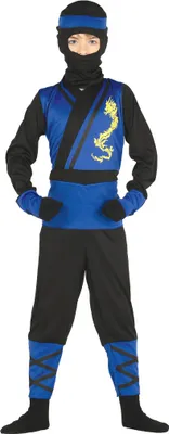Obrázok produktu pre Ninja Fighter - kostým pre deti veľkosti 98 - 146, veľkosť:140/146