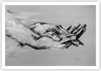 Produktbild von Poster - Poster ohne Rahmen - Handschriftlich Hände Schwarzweiß - 100x70 cm - Wand Bild - Wanddeko - Wandbilder - Kunstposter - Wandposter - Bilder - Kunstdruck - Wanddekoration - P2XAA100x70-4566