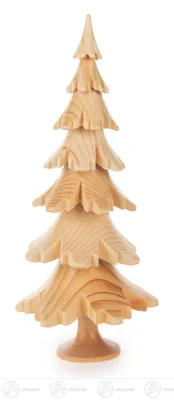 Produktbild von Massivholzbaum natur (19cm) von Dregeno Seiffen