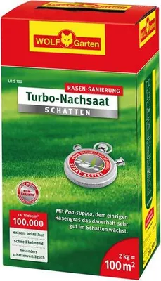 Zdjęcie produktu dla Wolf Garten LR-S 100 Turbo cieniówka do podsiewu trawników 2 kg składane pudełko