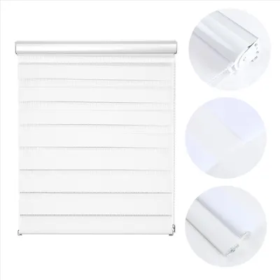 Produktbild von Doppelrollo Aluminum Klemmfix bohren Weiß 140 x 150cm  Sonnen- und Sichtschutz - inkl. Befestigungsmaterial