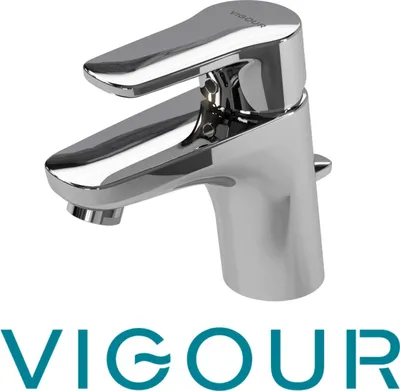 Produktbild von VIGOUR derby V3 XS Piccolo Einhand-Waschtischbatterie mit Ablaufgarnitur, verchromt
