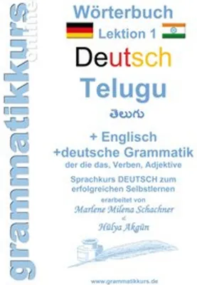 Obrázok produktu pre Wörterbuch Deutsch - Telugu - Englisch A1 Lektion 1