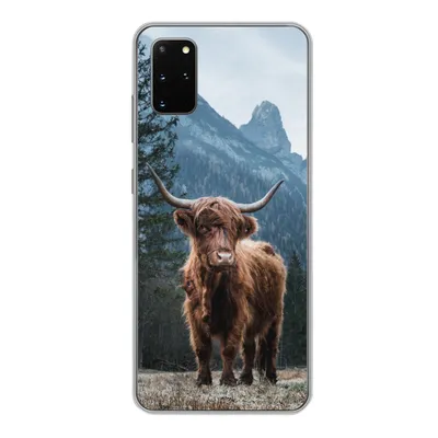 Produktbild von MuchoWow® Handyhülle Schutzhülle Hülle für Samsung Galaxy S20 Plus Schottische Highlander - Tiere - Landschaft Silikon Softcase Handy Hülle - Hartschale