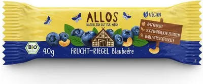 Produktbild von Allos Frucht-Riegel Blaubeere - - 40g x 25 - 25er Pack VPE