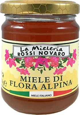 Zdjęcie produktu dla Włoski miód z kwiatów alpejskich, 250 g (Miele di Flora Alpina)