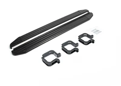Image de Marchepieds Premium Noir Aluminium Seuil Pour Mitsubishi L200 2006-2015, 2 pcs Marchepied avec ABE Certificat, Matériel de Montage