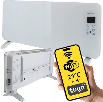 Produktbild von PORTO WiFi 2000W Weißer Konvektorheizer