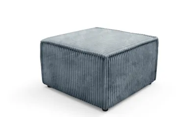 Produktbild von Masseno Sitzhocker TESSO Modern Polsterhocker Wohnzimmer Hocker Sitzpuff Fußhocker Grau
